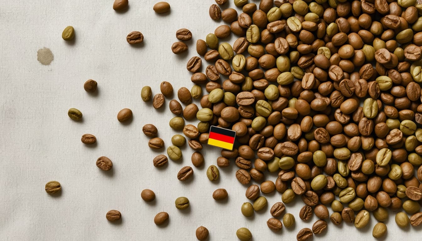 Indian green coffee beans for export to Germany