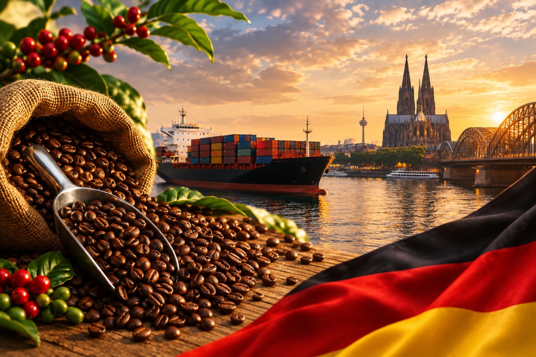 Dokumente für den Kaffeeimport von Indien nach Deutschland